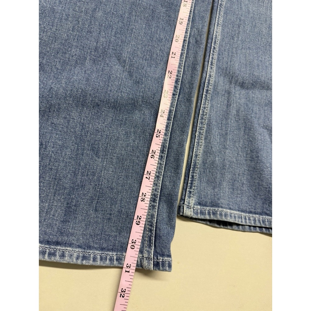 PAIGE Anessa Wide Leg Jeans Sz 32 Paley Wash Patch Pocket High Rise NWT Denim - Picture 8 of 16